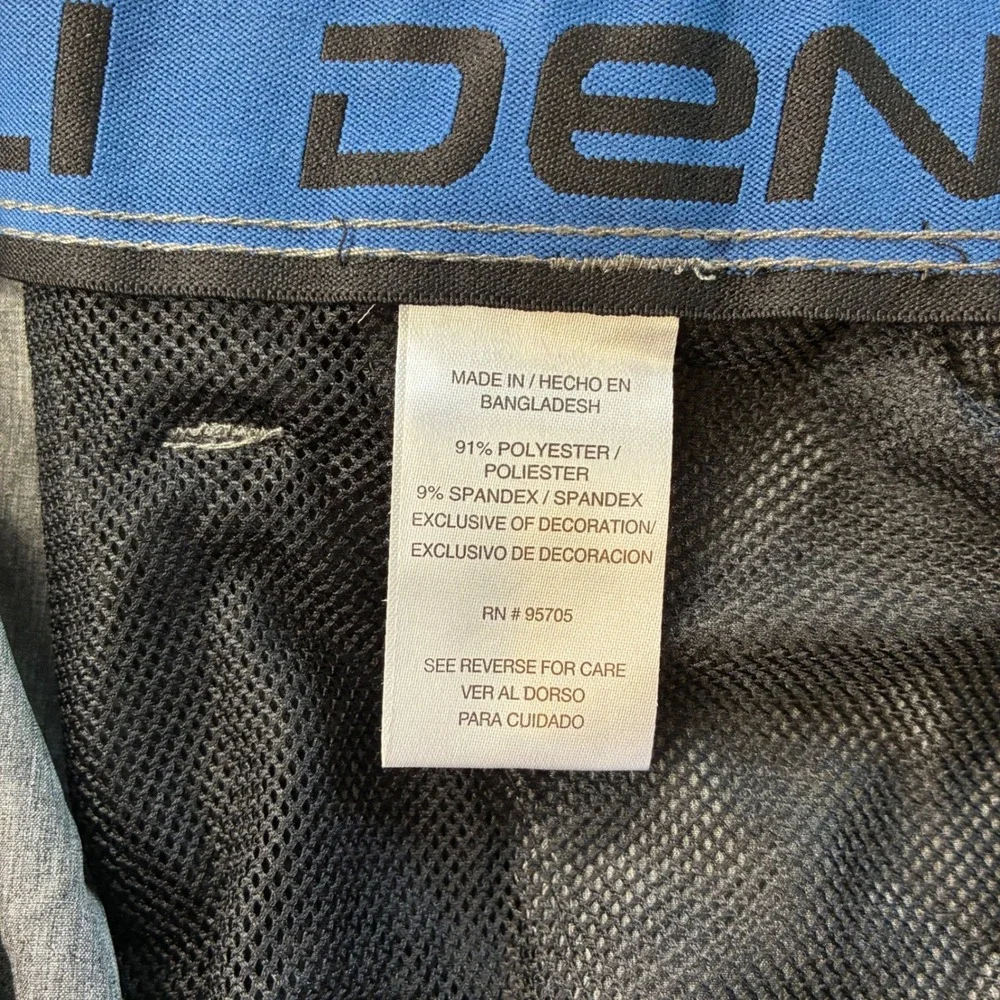 Denali Mens Gray Hybrid Performance Shorts Size 36 Stretch Quick Dry Hiking
